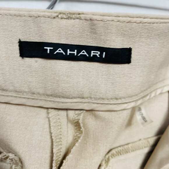 Tahari Women's Tan Loose Sleek Business Causal Pants Size 4 - Picture 6 of 13